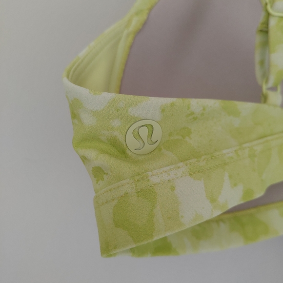 Lululemon Deep Sea Swim Bikini Top Size 4 Dappled Blossom Yellow Multi - Picture 13 of 16